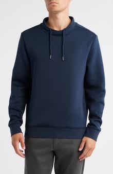 Robert Barakett Drayton Crossover Mock Neck Sweatshirt