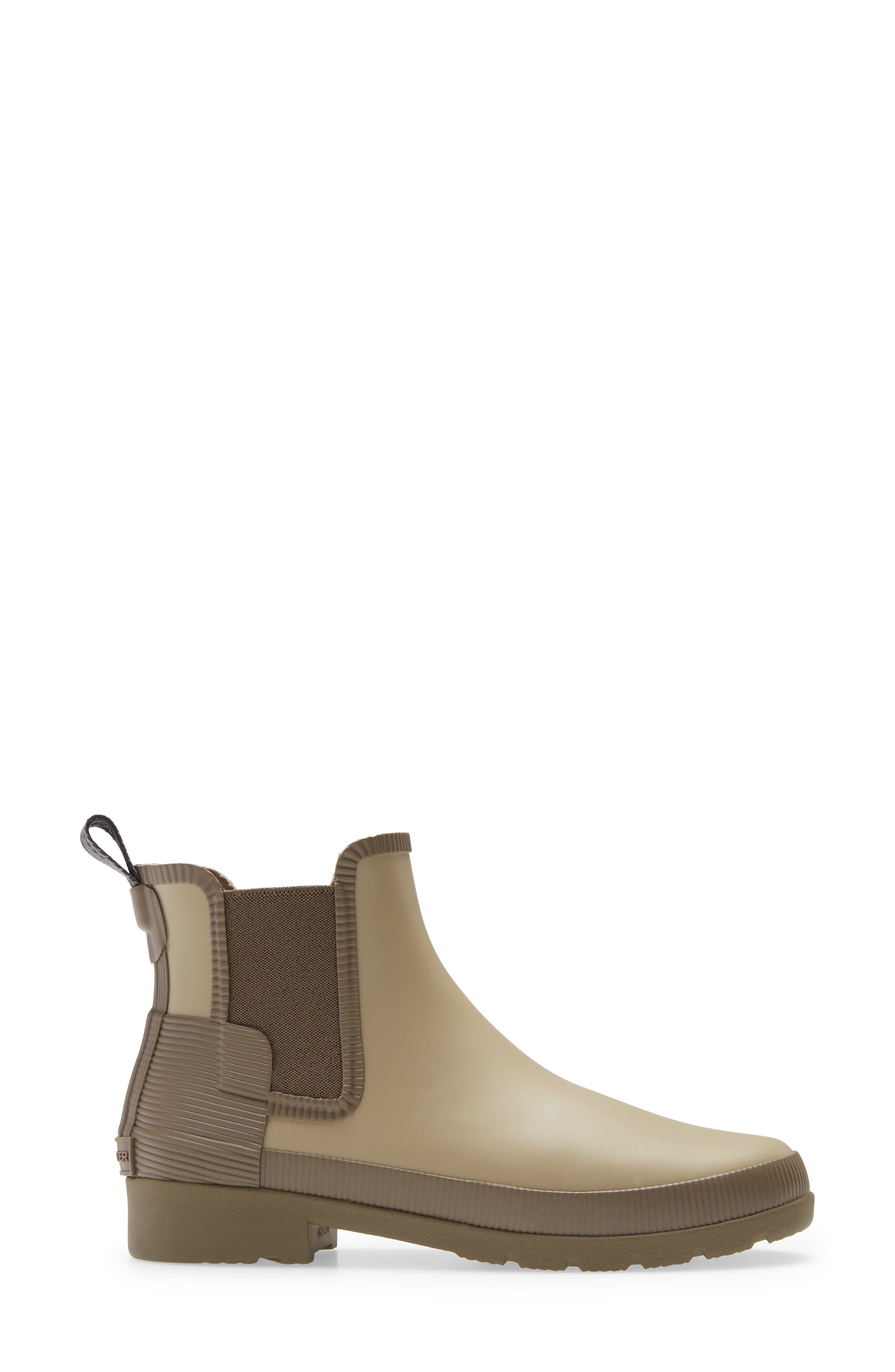 Hunter Refined Texture Block Chelsea Boot, Alternate, color, 