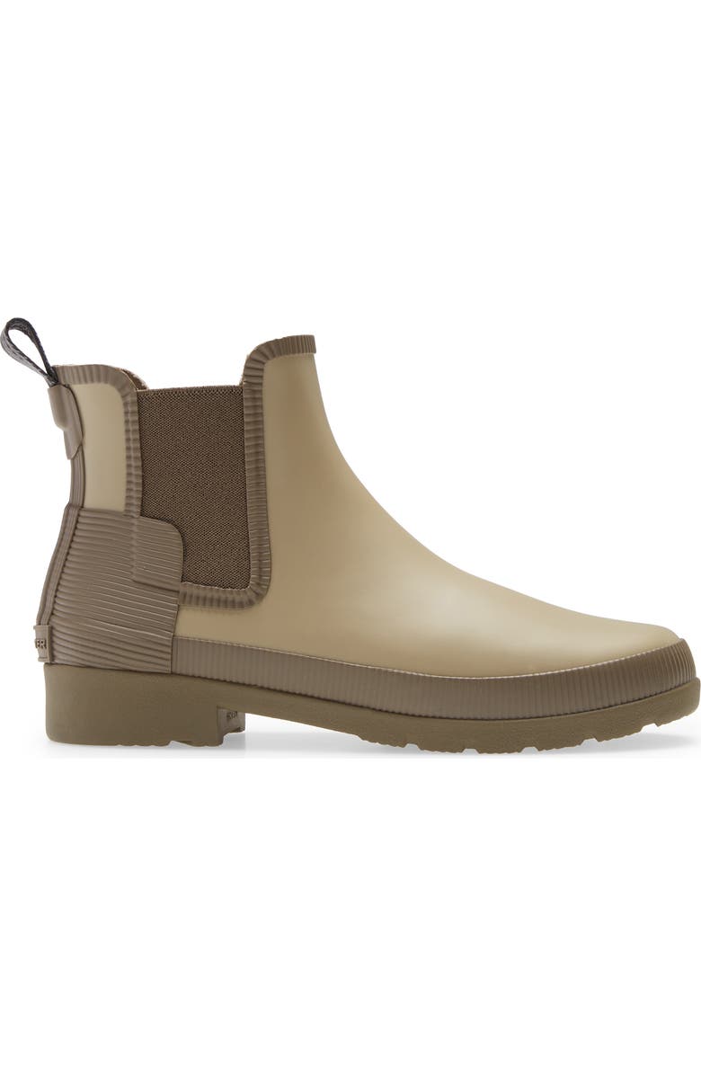 Hunter Refined Texture Block Chelsea Boot, Alternate, color,