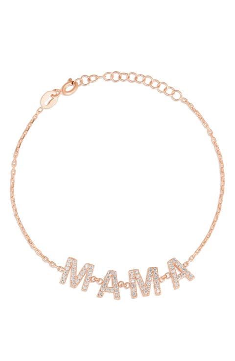 CZ Mama Chain Bracelet