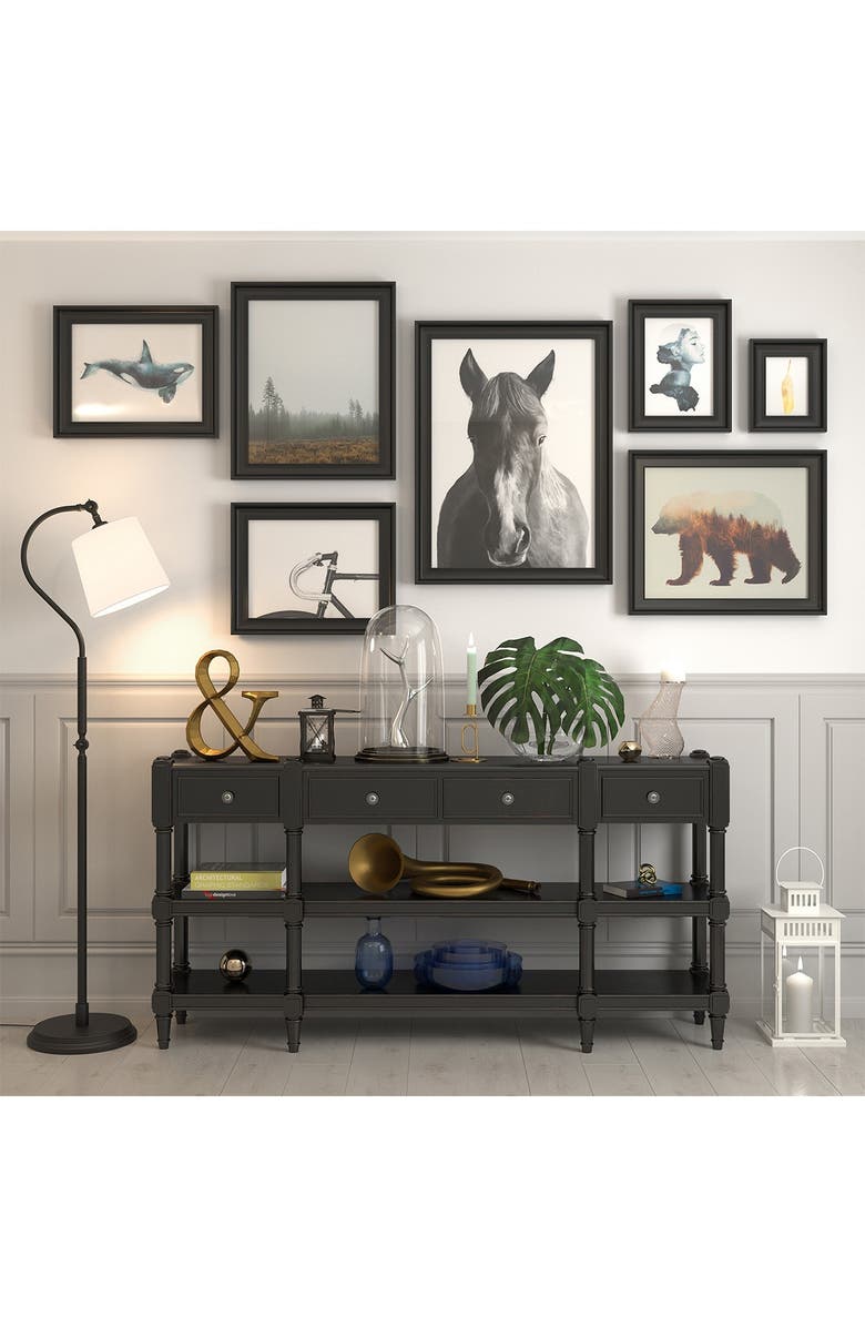 ADDISON AND LANE Harland Blackened Bronze Arc Floor Lamp, Alternate, color, 