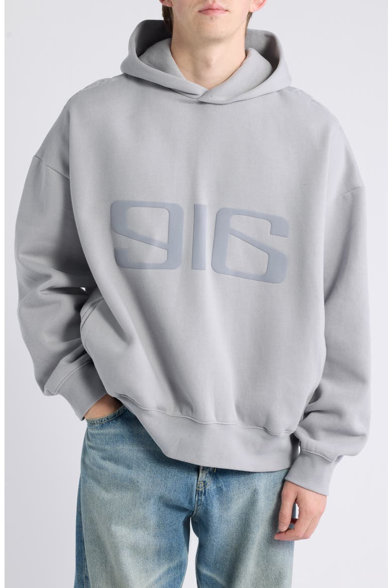 Classic Graphic Hoodie, Main, color, SMOKE