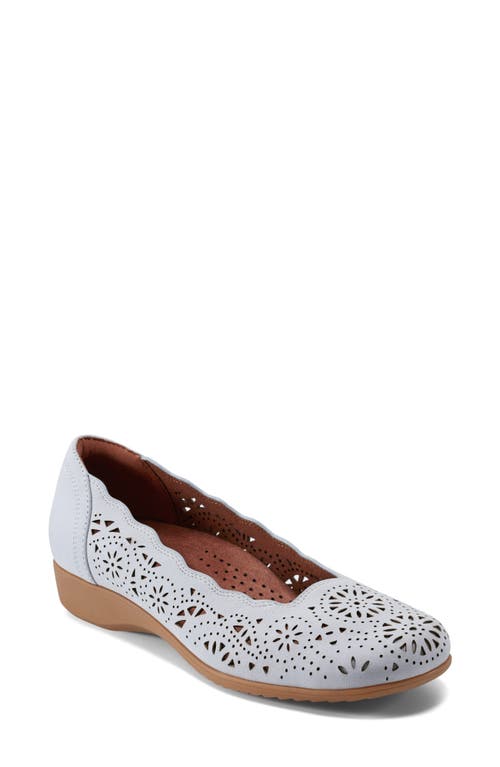 Rockport Cobb Hill Rory Ballet Flat In Light Gray