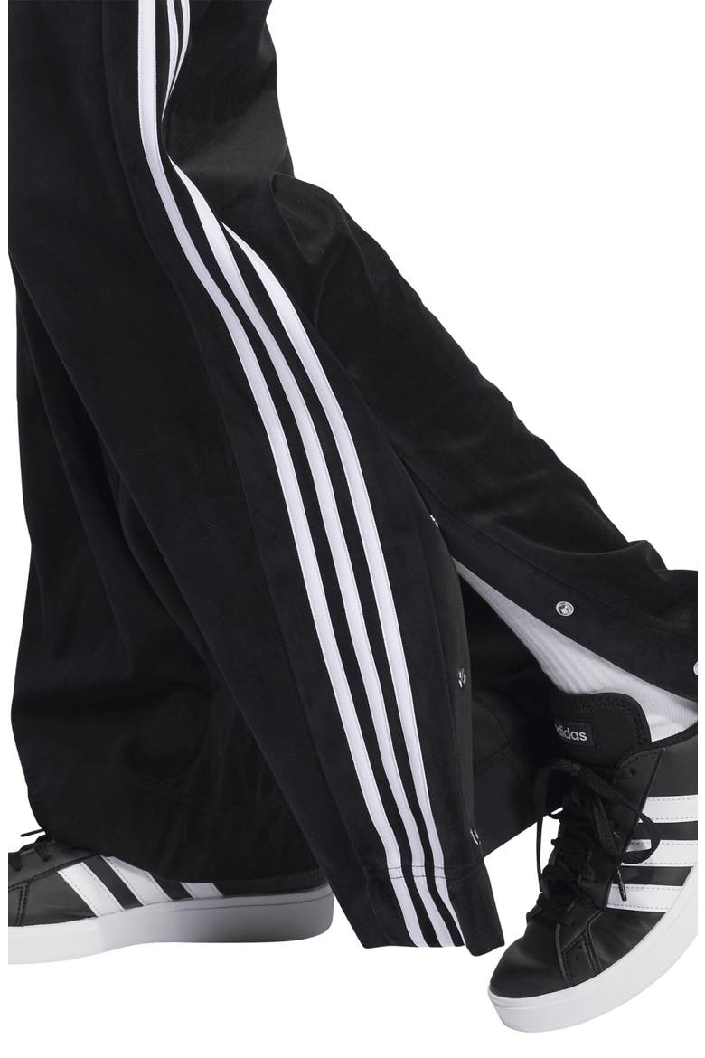 Y2K Glam 3-Stripes Knit Pants, Alternate, color, BLACK