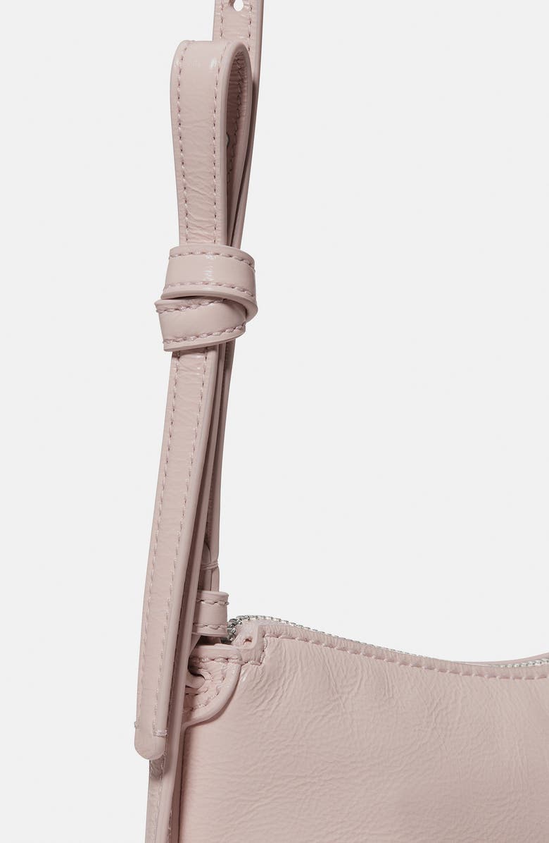 Kate Spade New York loop glazed leather crossbody bag, Alternate, color, Morning Beach