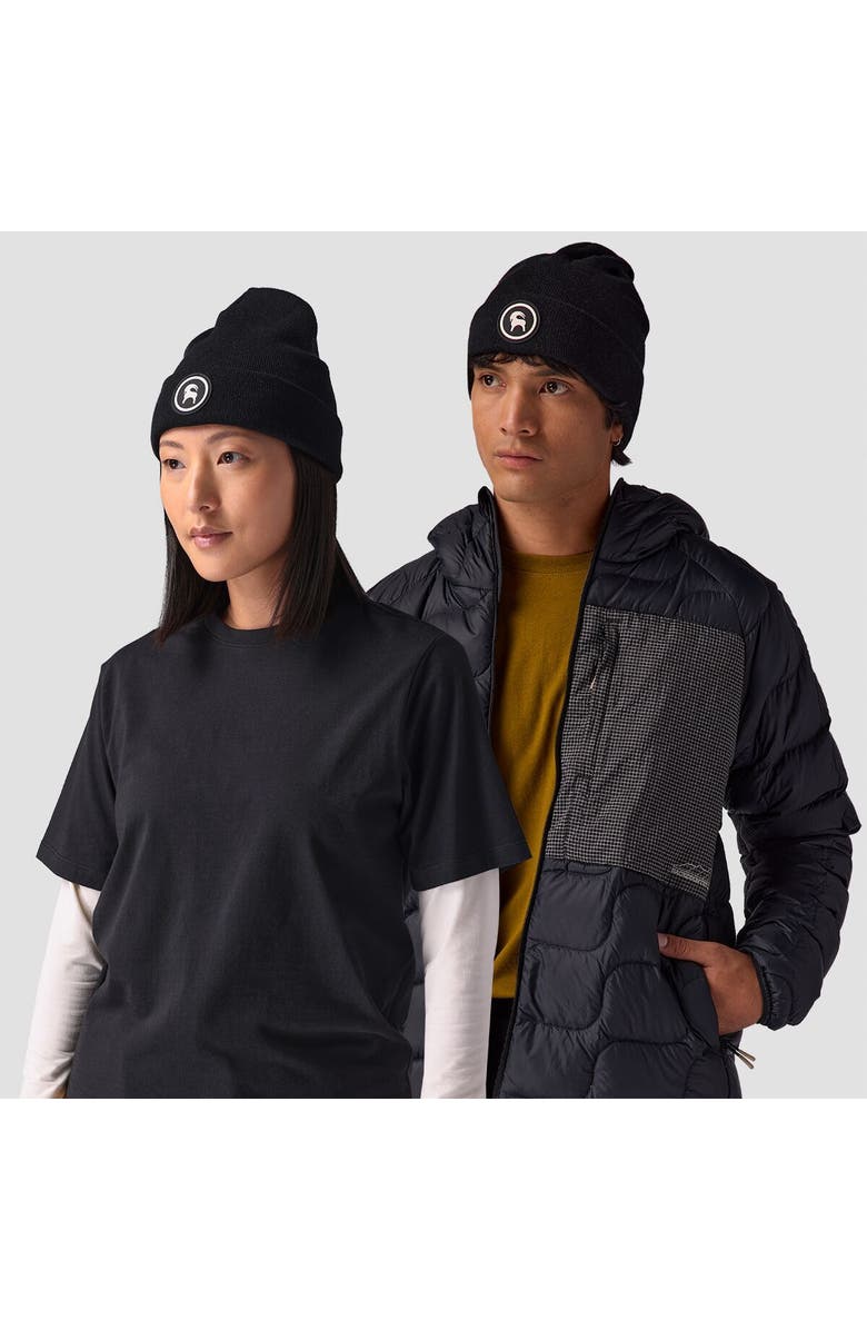 Backcountry Patch Goat Beanie, Main, color, Black