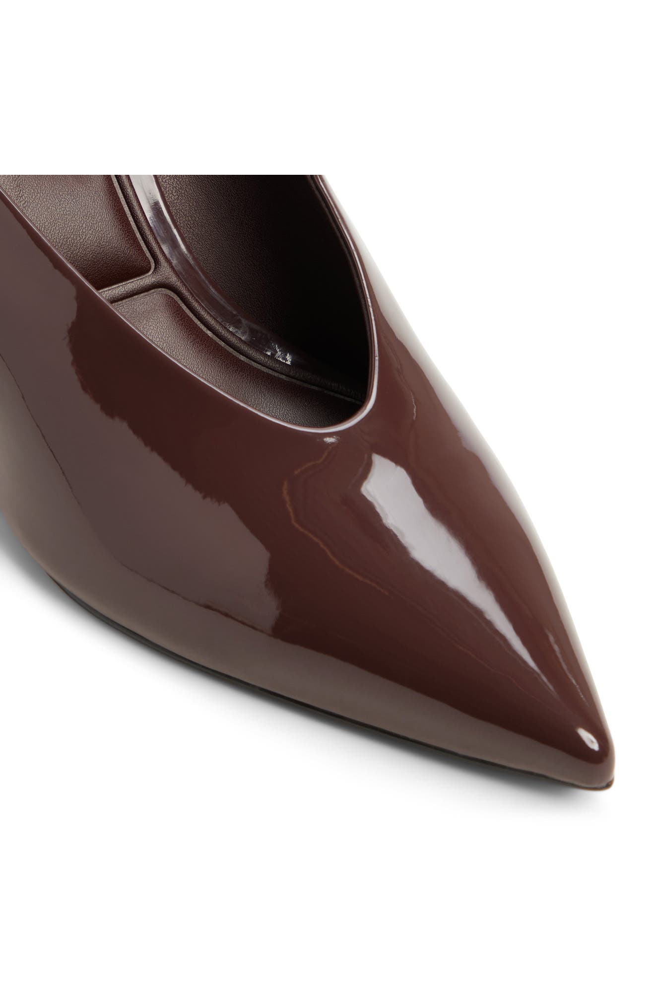 Teala Pointed Toe Wedge Mule, Alternate, color, DARK BROWN