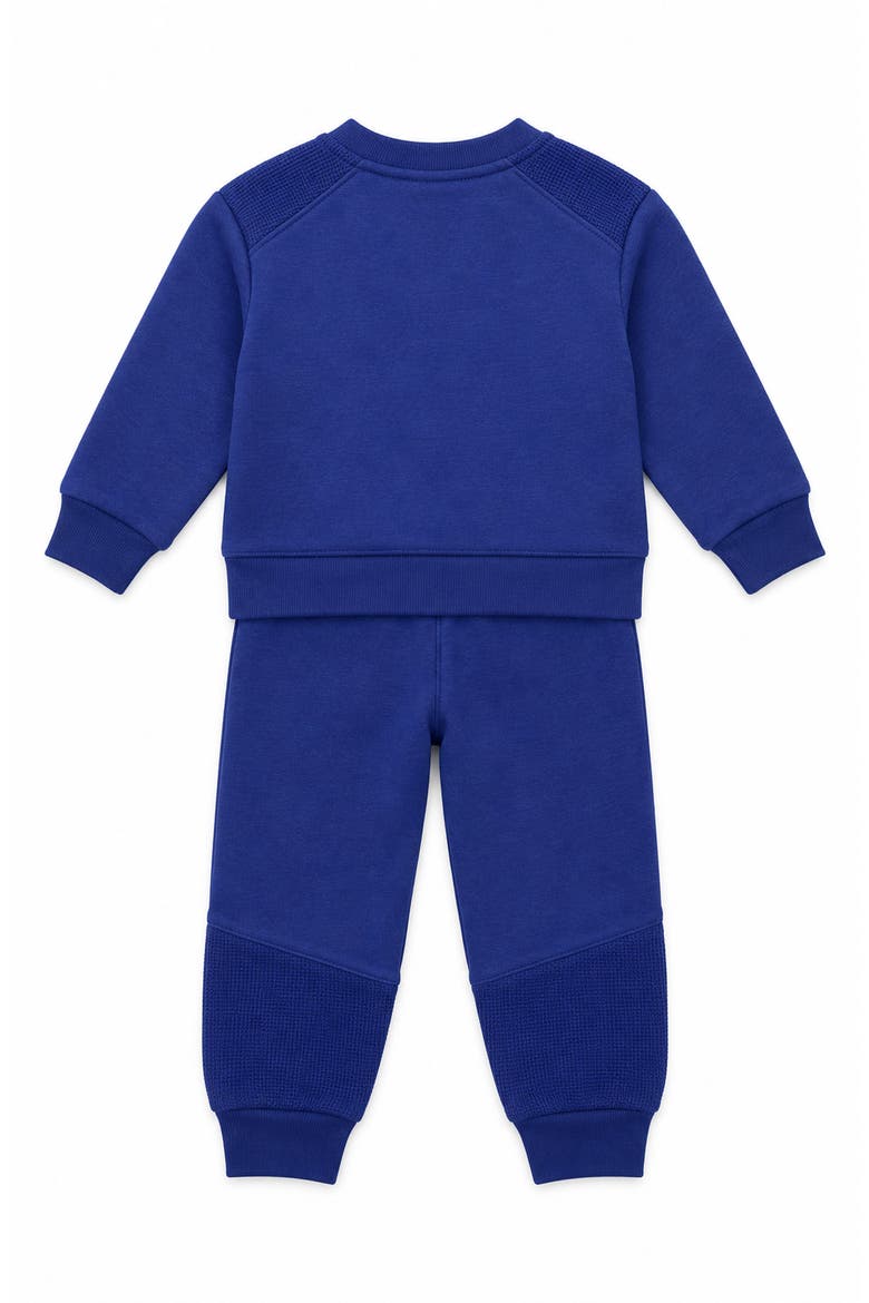Brushed Fleece Sweatshirt & Joggers Set, Alternate, color, BLUE