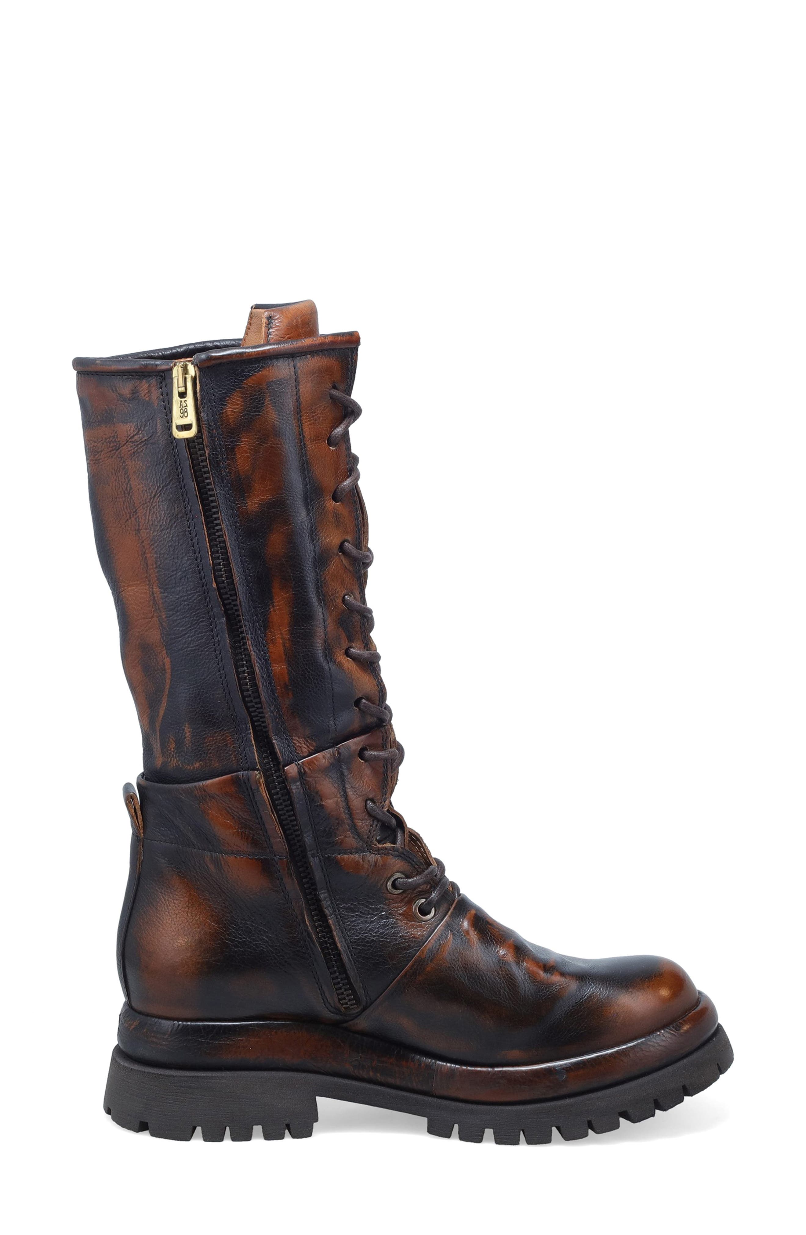 A.S.98 Donovan Distressed Leather Boot, Alternate, color, Whiskey