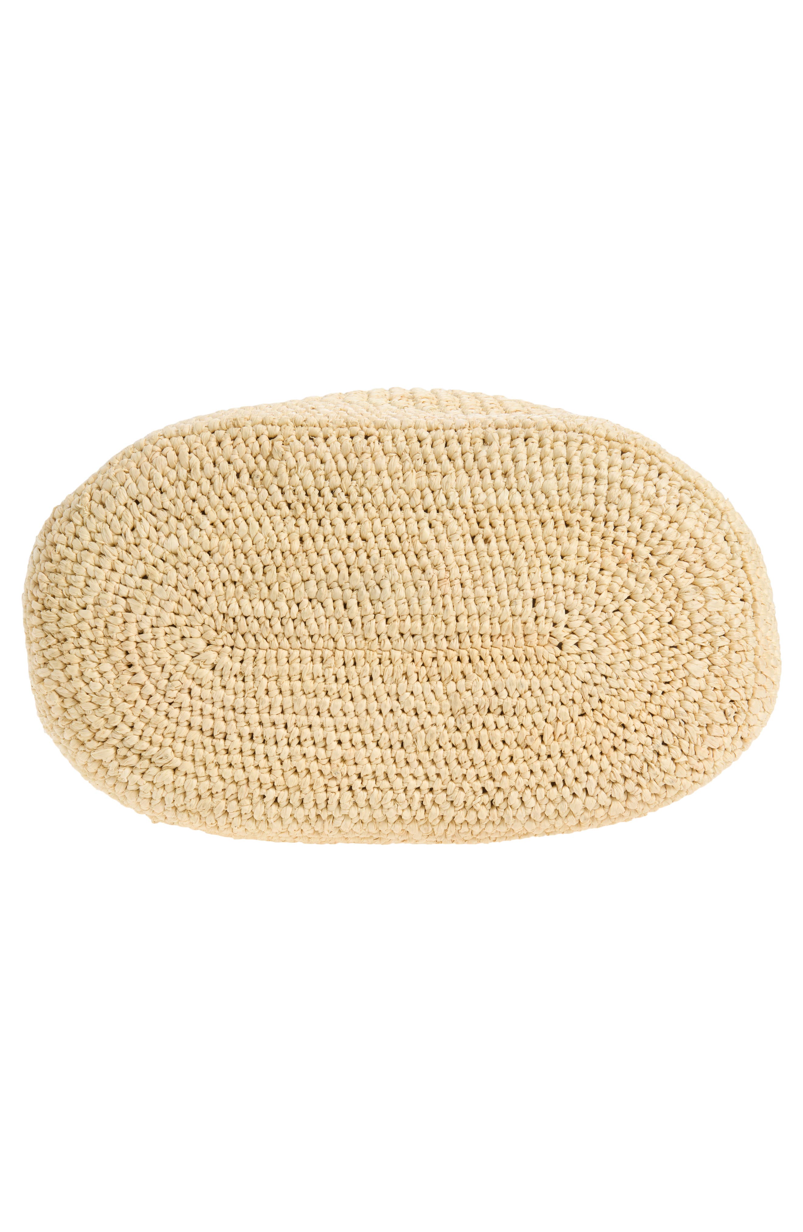 Mulberry Crochet Raffia Bucket Bag, Alternate, color, Natural