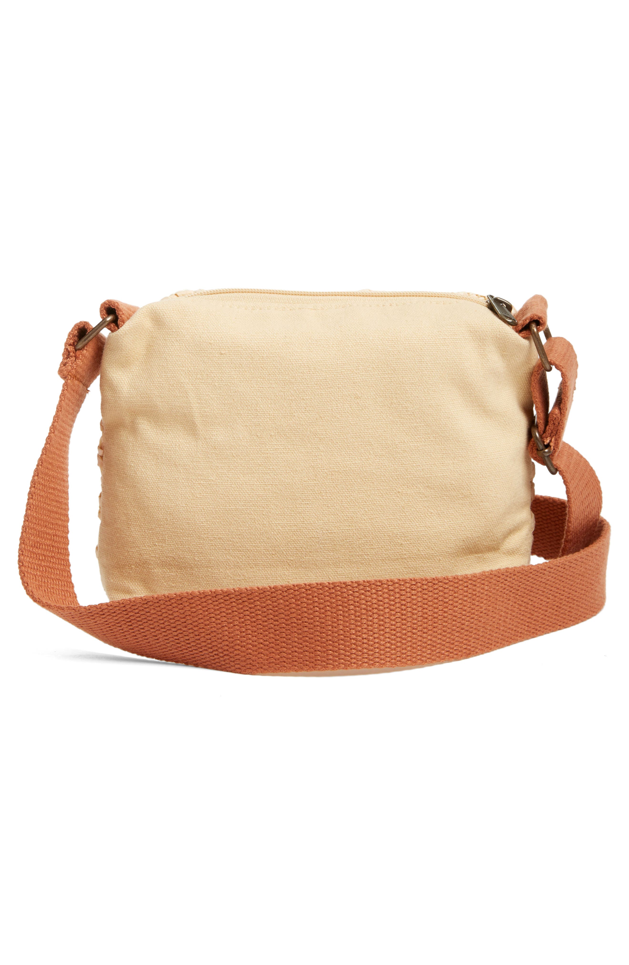 Rip Curl Crochet Straw Crossbody Bag, Alternate, color, 