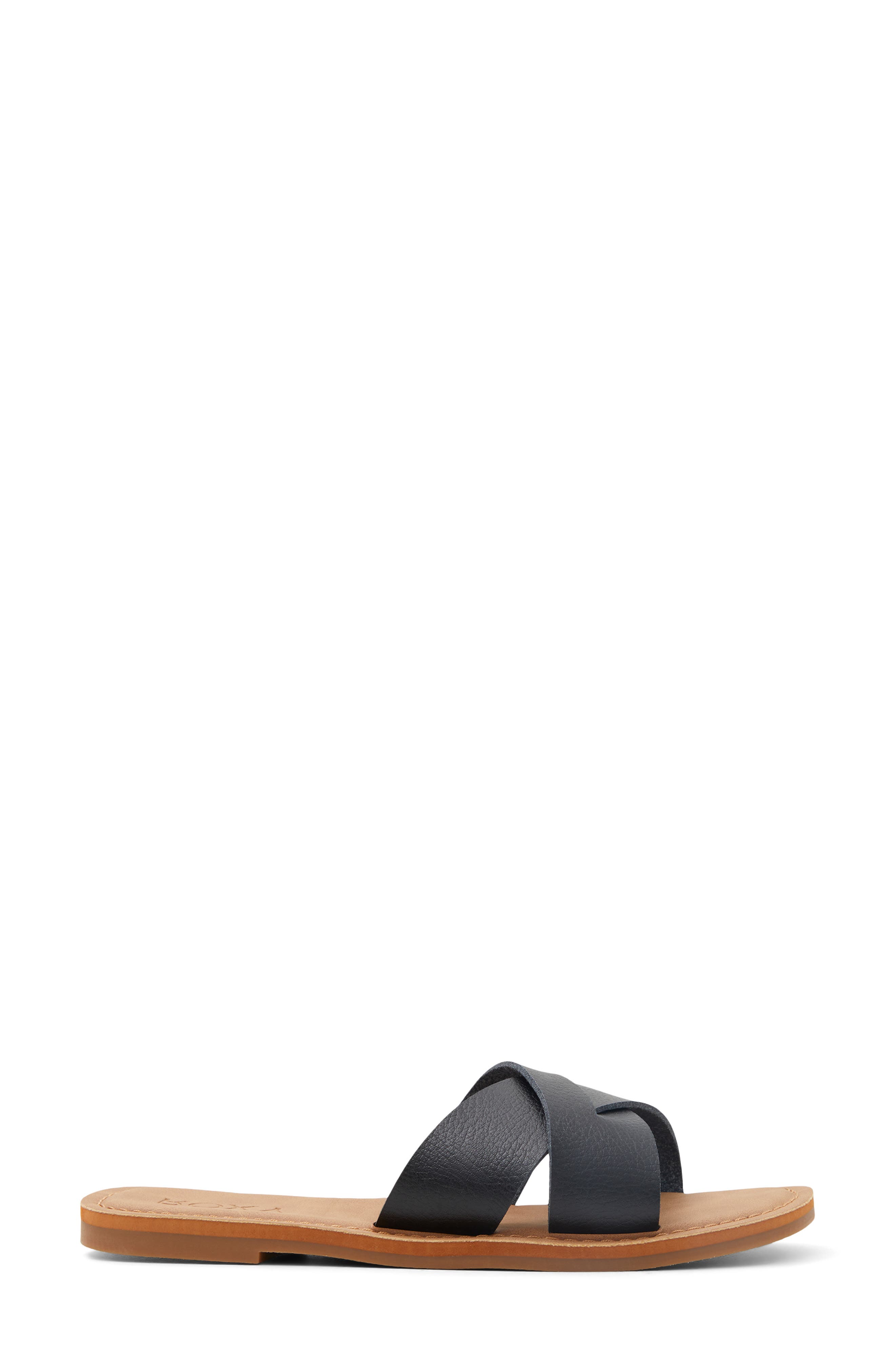 Roxy Andreya Slide Sandal, Alternate, color, Black