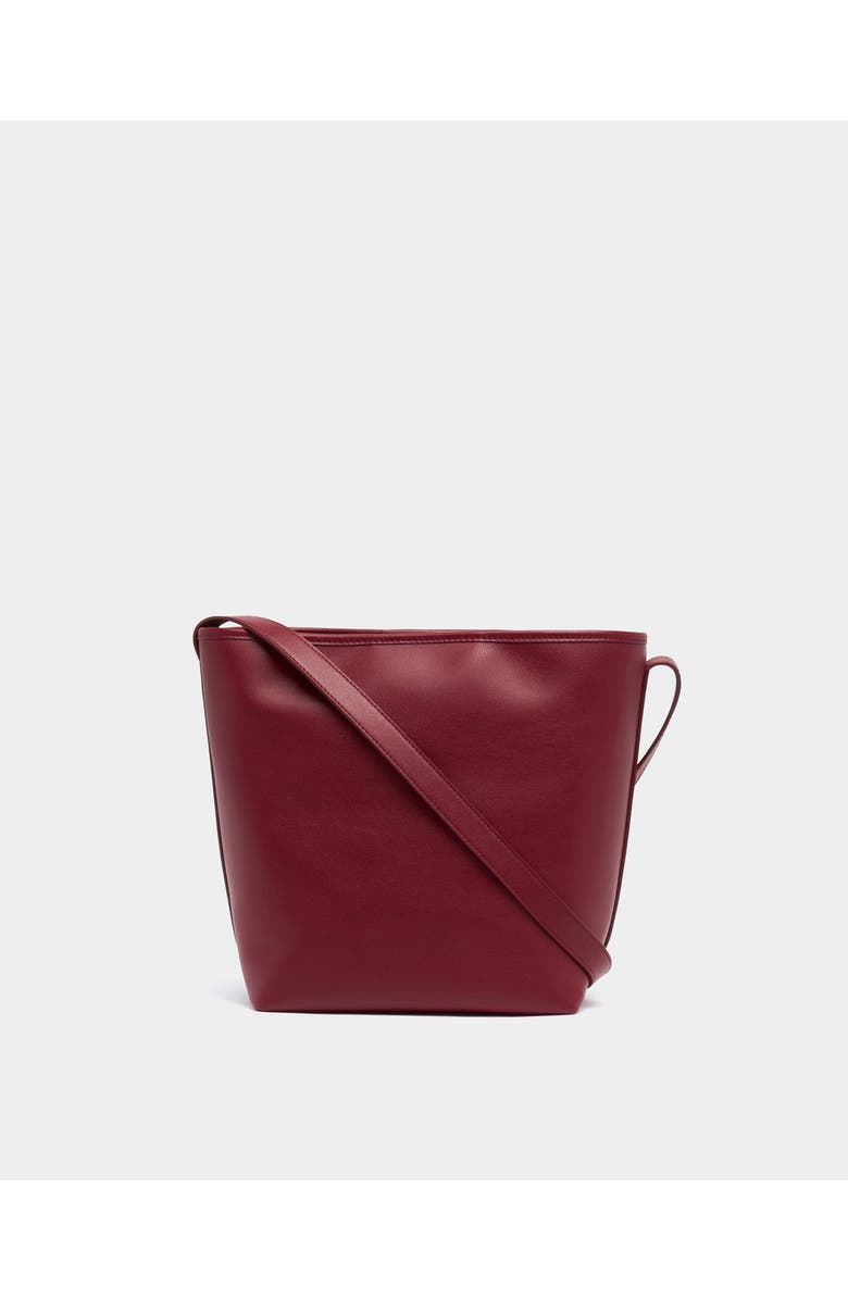 Bally Signature Bucket Bag in Leather, Alternate, color, Red