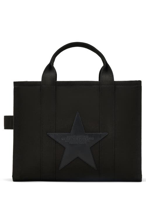 Marc Jacobs The Medium Star Canvas Tote In Black
