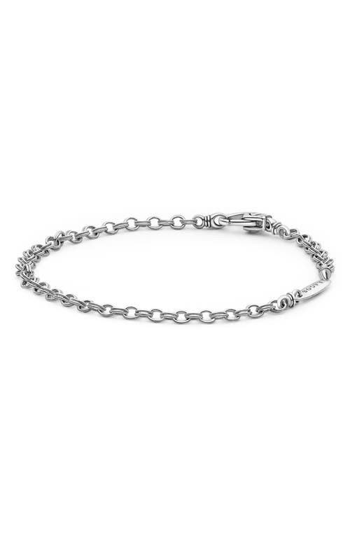 Lagos Anthem Double Link Chain Bracelet In Gray