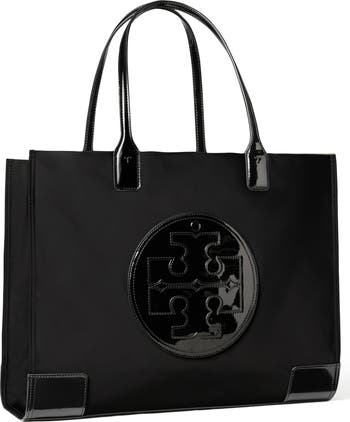 Ella Patent Nylon Tote