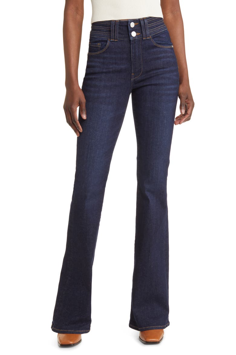 Le High Two-Button Flare Jeans, Main, color, FIFE