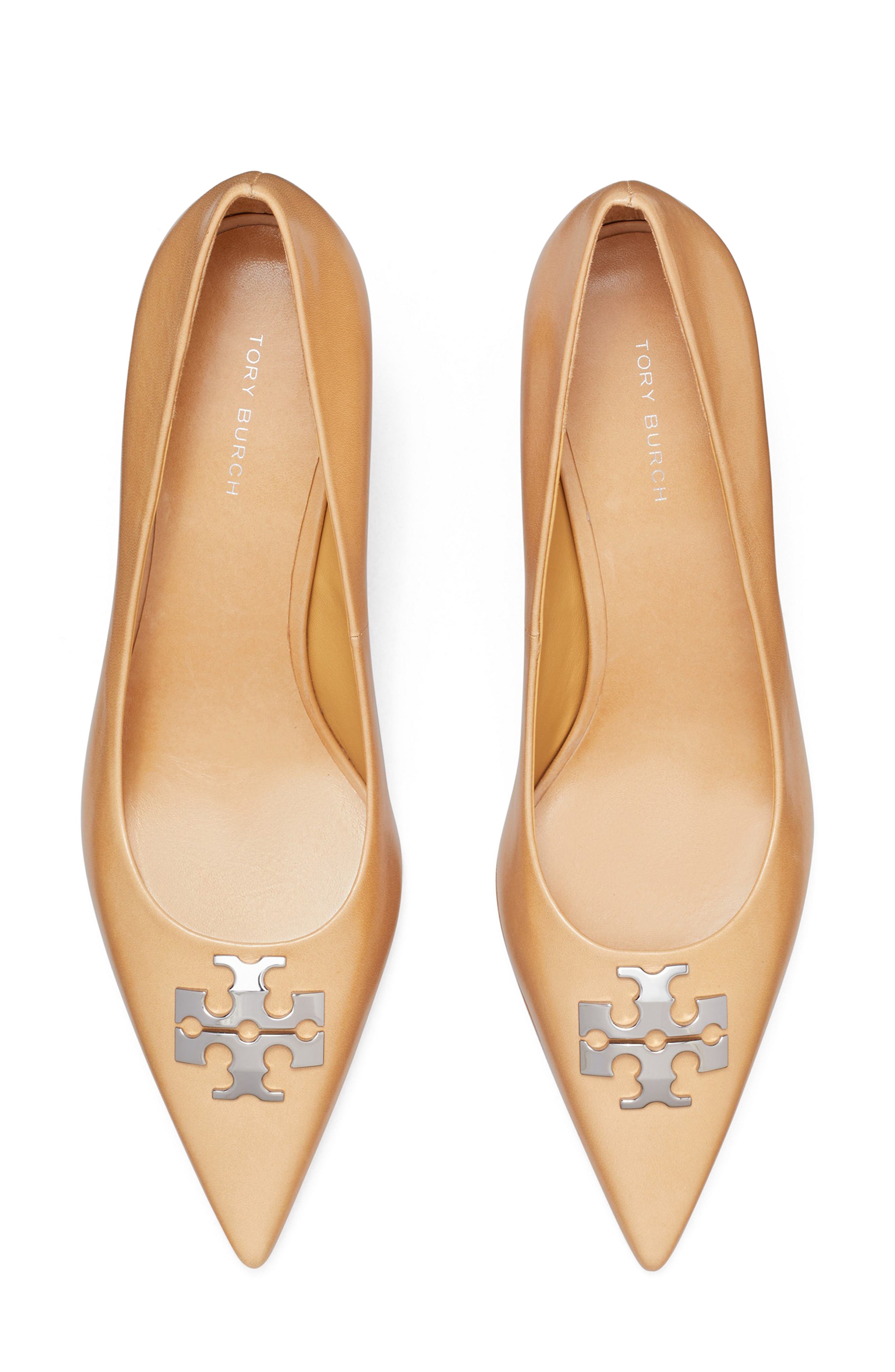 Charlie Leather Pump, Alternate, color, HONEYCOMB TAN / SILVER