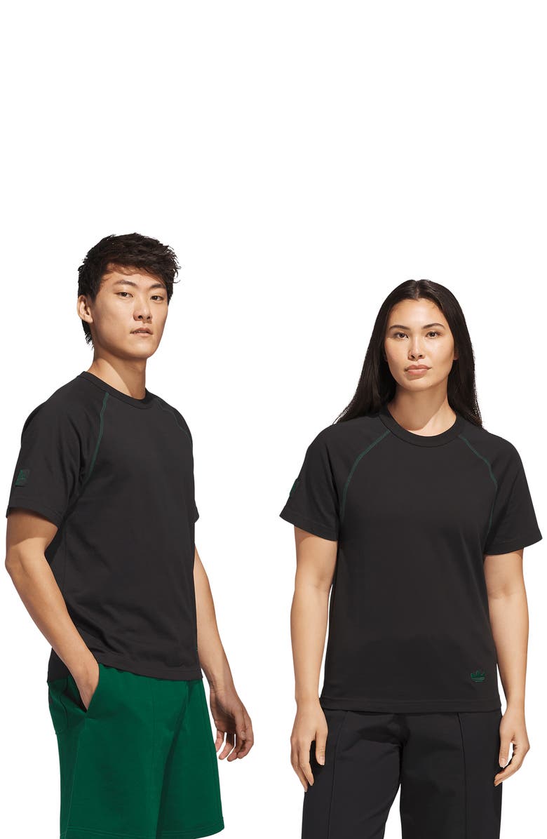 adidas Shmoofoil Featherweight Cotton T-Shirt, Alternate, color, Black