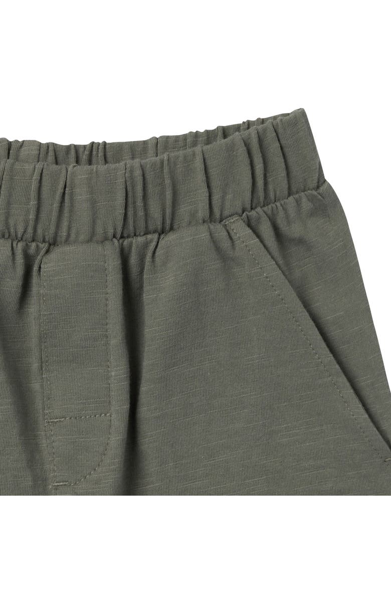 Modern Moments<sup>™</sup> by Gerber Johnny Collar Shirt and Shorts Set, Alternate, color, Green Stripe