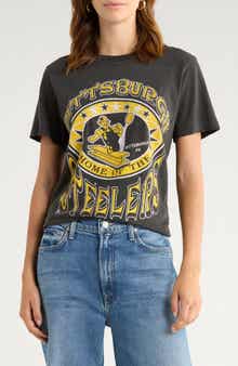Junk Food Steelers Home Cotton Graphic T-Shirt