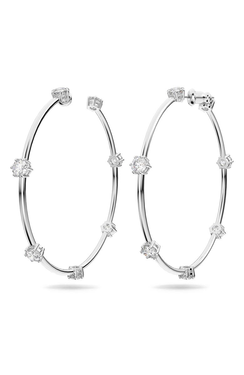 Swarovski Constella Crystal Hoop Earrings, Main, color,