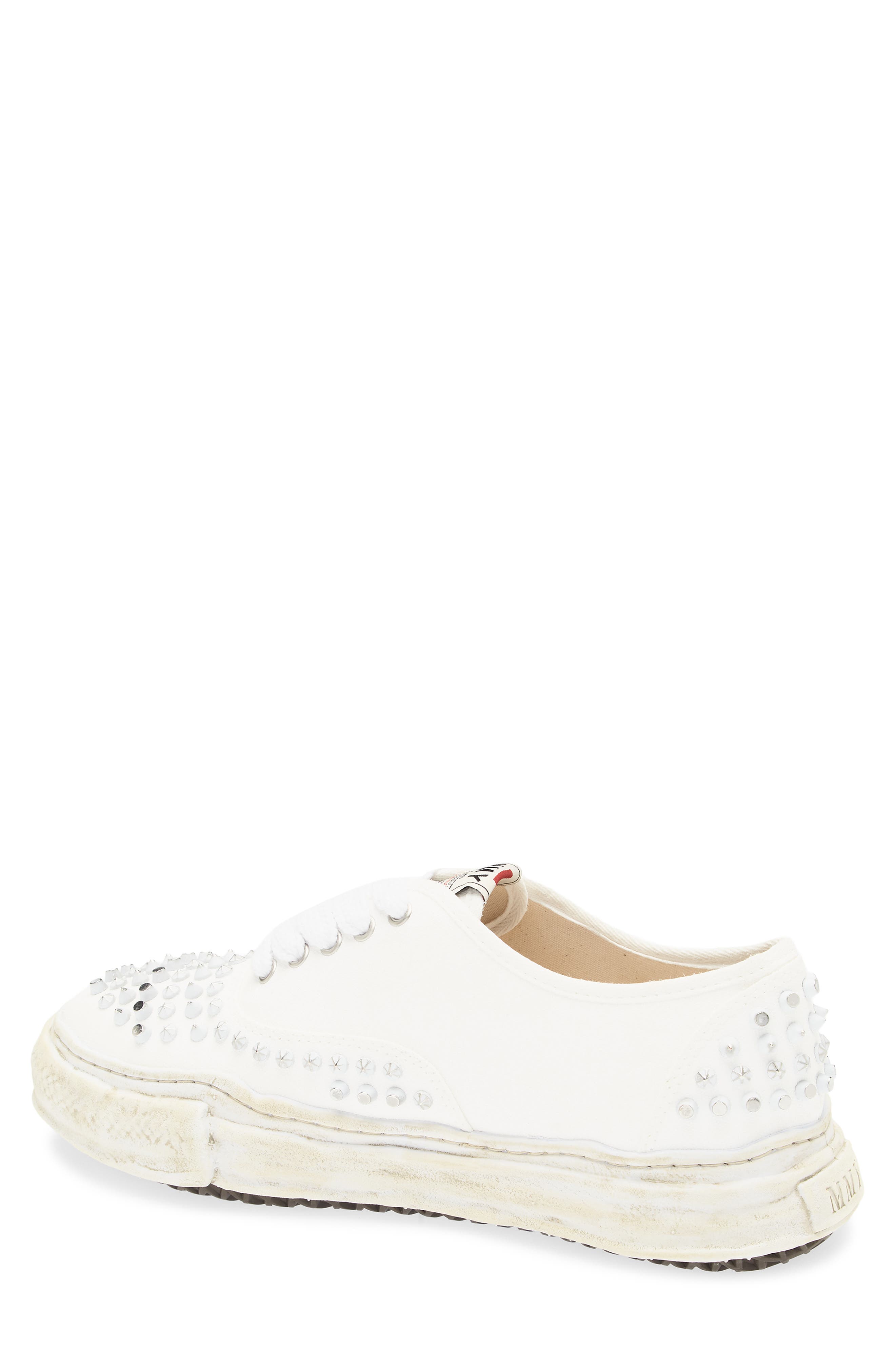 Maison MIHARA YASUHIRO Baker Studded Low Top Sneaker, Alternate, color, White