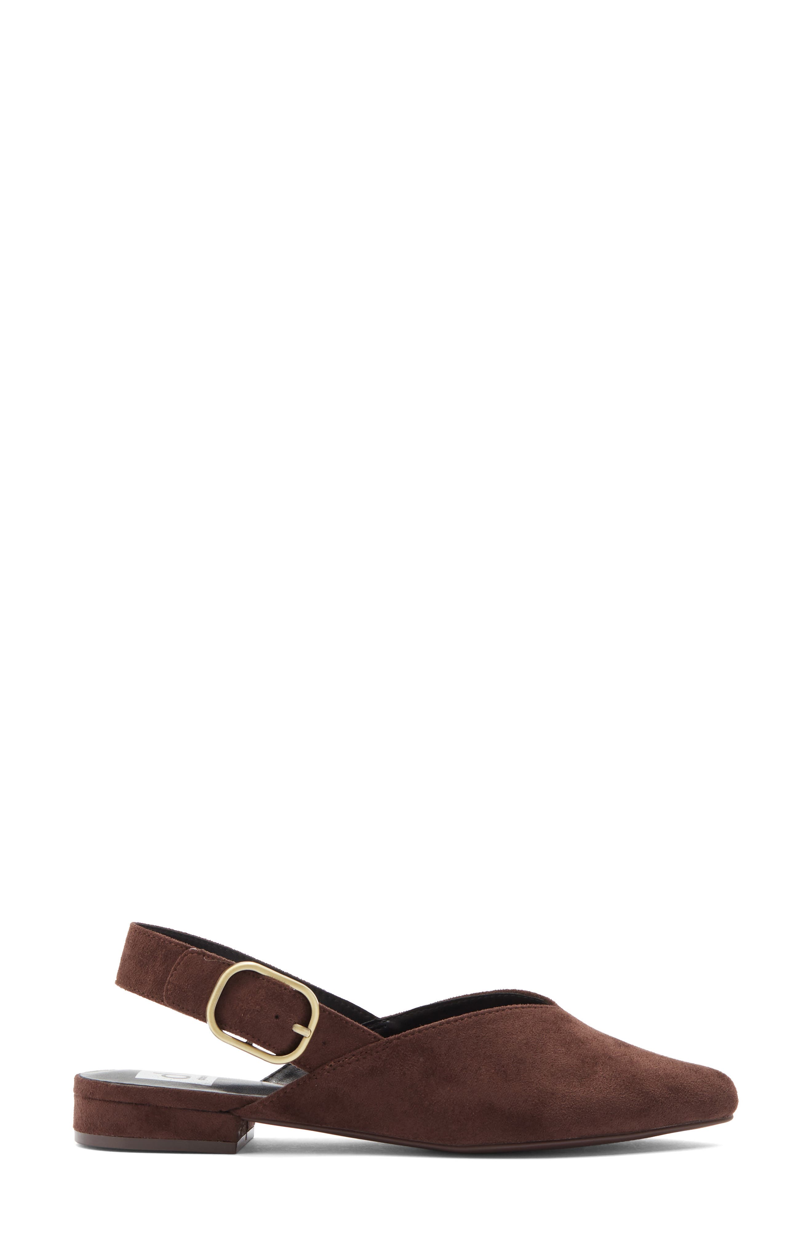 Derue Slingback Flat, Alternate, color, BROWN