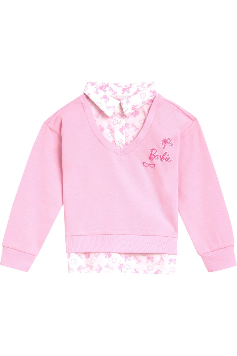 Fleece Sweatshirt and Leggings Set, Alternate, color, Barbie Pink