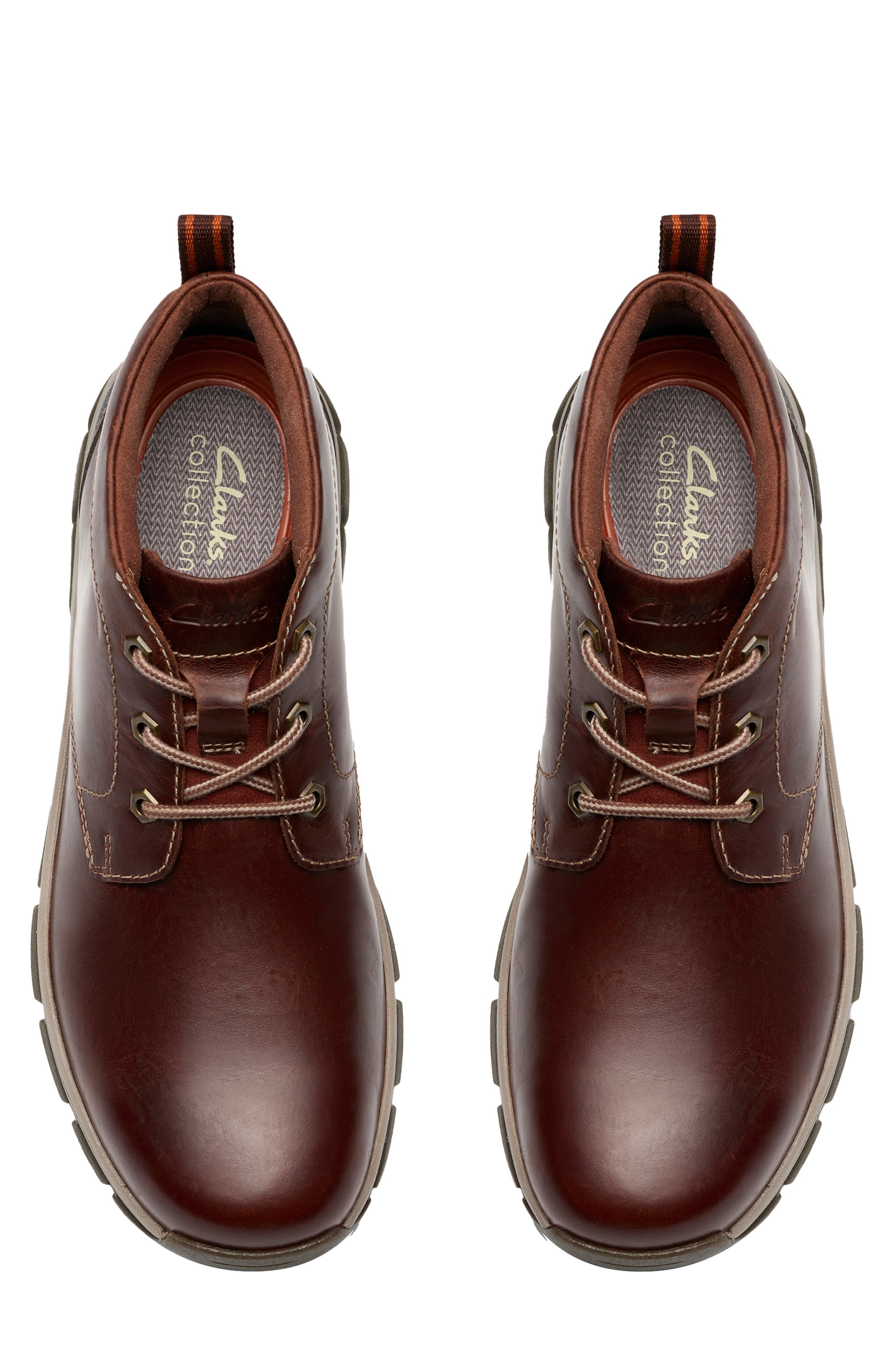 Clarks<sup>®</sup> Walpath Waterproof Chukka Boot, Alternate, color, Brown Leather