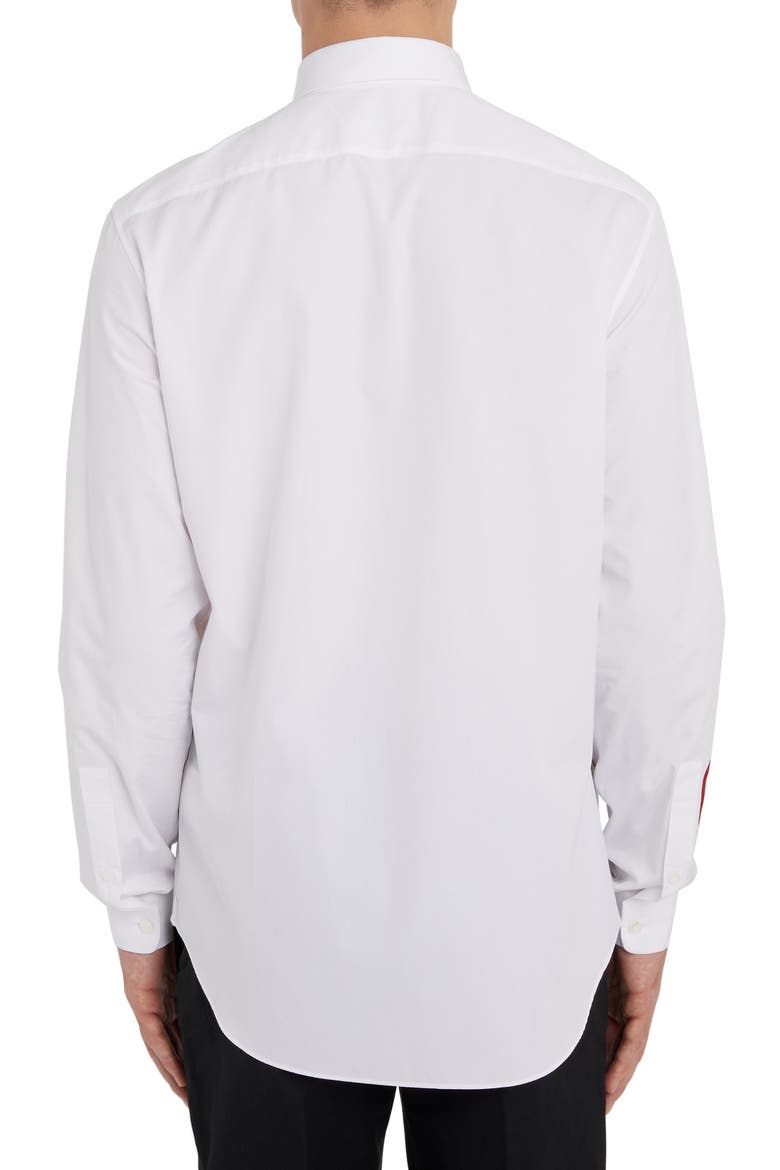 Logo Graphic Slim Fit Shirt, Alternate, color, WHITE/ RED
