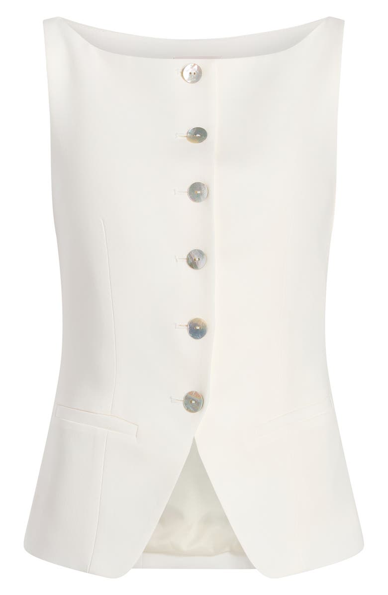 Cinq à Sept Lemonis Vest, Alternate, color, Ivory