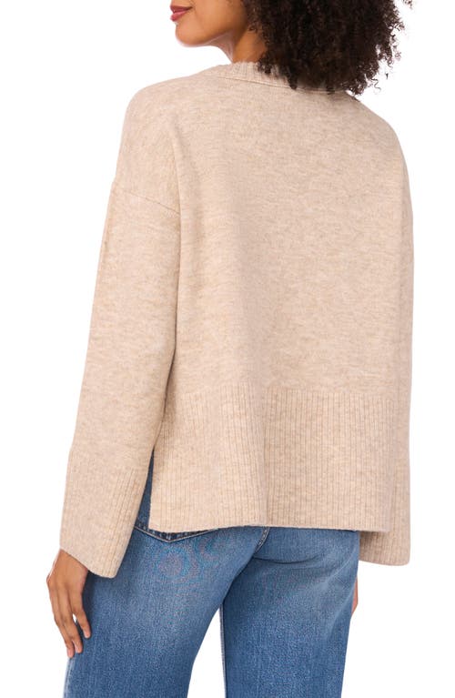 Vince Camuto Relaxed Crewneck Sweater In Neutral