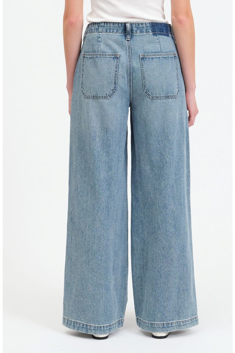 The Kickback High Waist Palazzo Wide Leg Jeans, Alternate, color, LATER