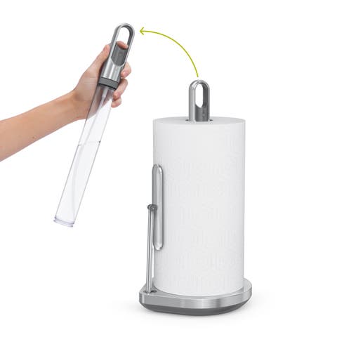 paper towel holder with spray