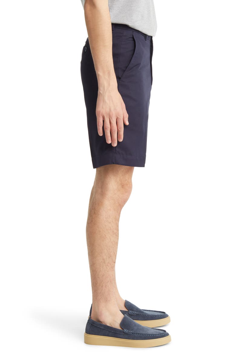 Flat Front Shorts, Alternate, color, NAVY