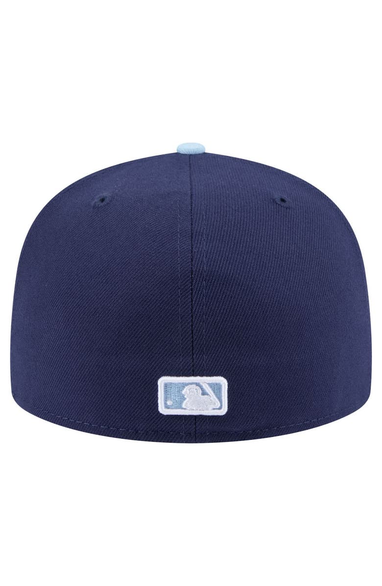 New Era Men's New Era Navy/Light Blue Toronto Blue Jays Color Pack 2-Tone 59FIFTY Fitted Hat, Alternate, color,