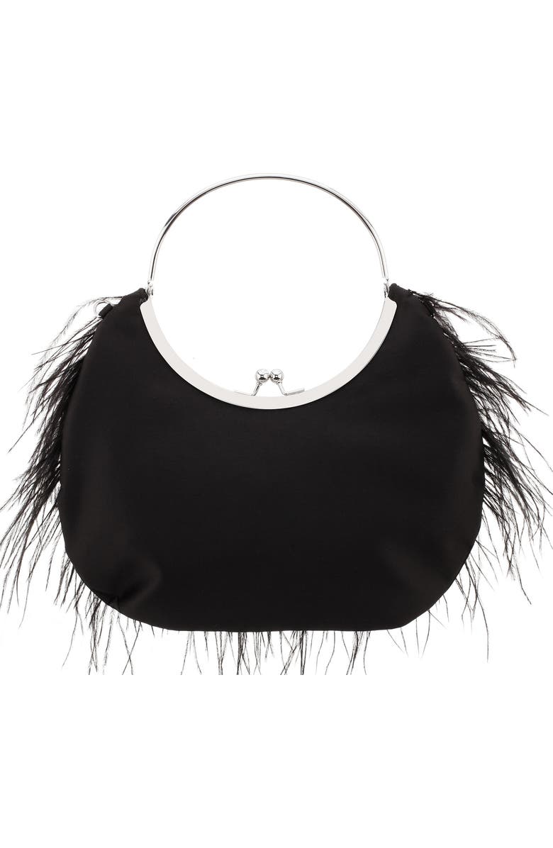 Nina Splash Feather Handbag, Alternate, color,