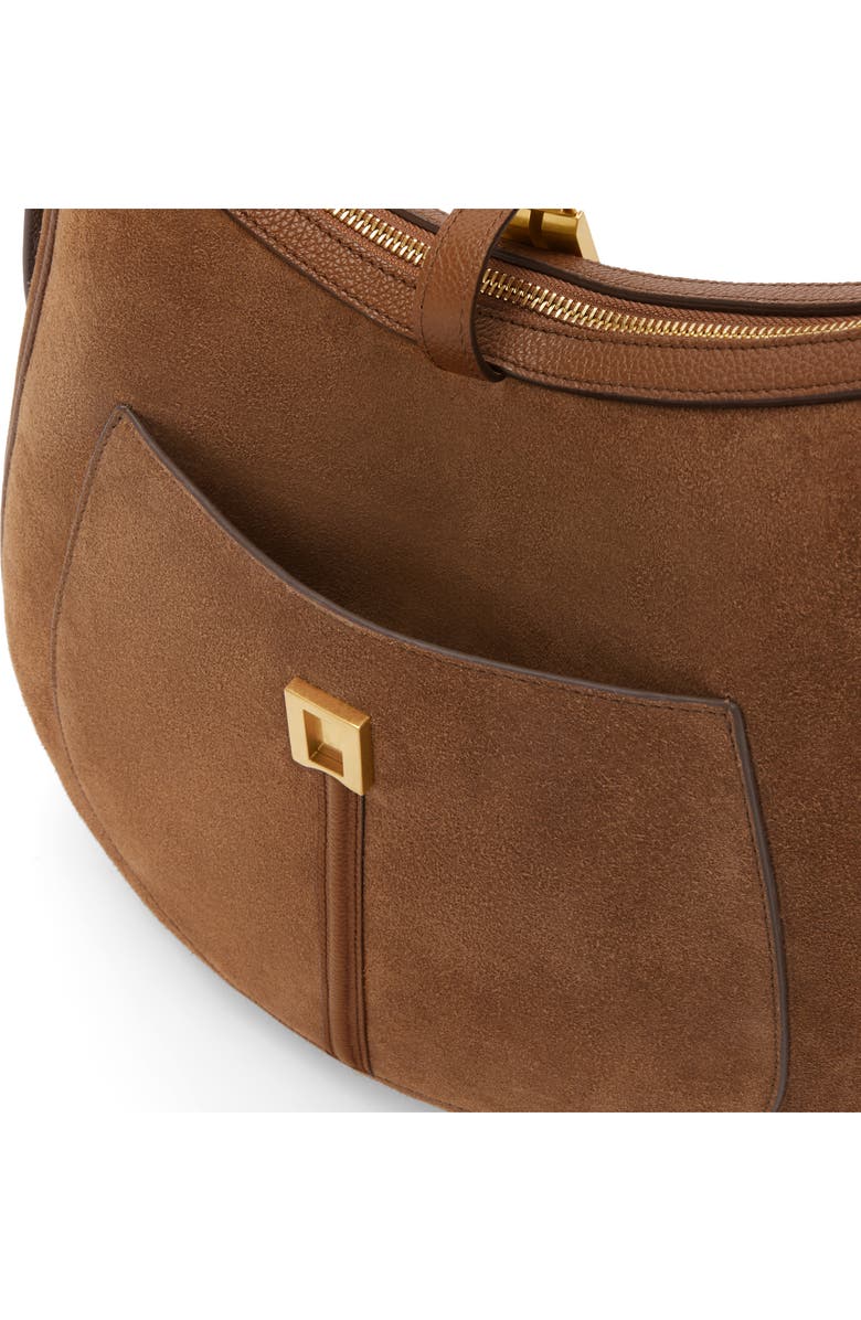 DeMellier Siena Leather Hobo Bag, Alternate, color, Deep Tan
