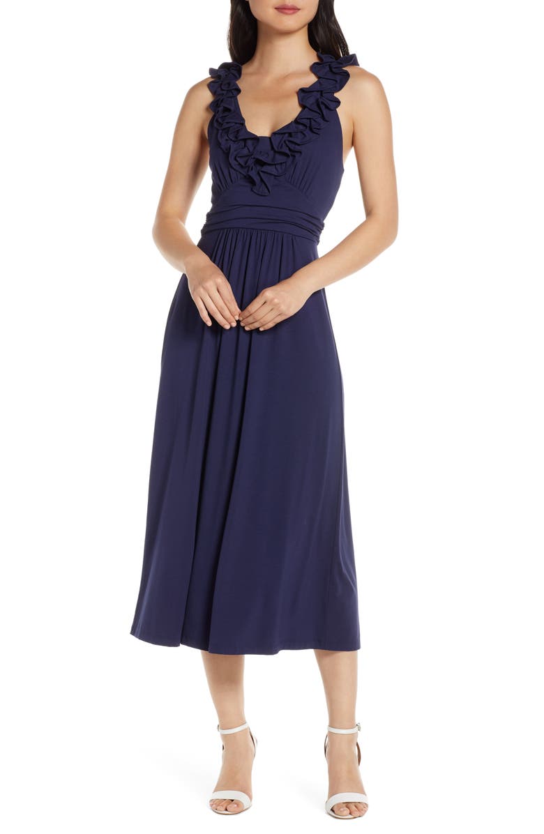 Lilly Pulitzer<sup>®</sup> Leena Ruffle Midi Dress, Main, color, 