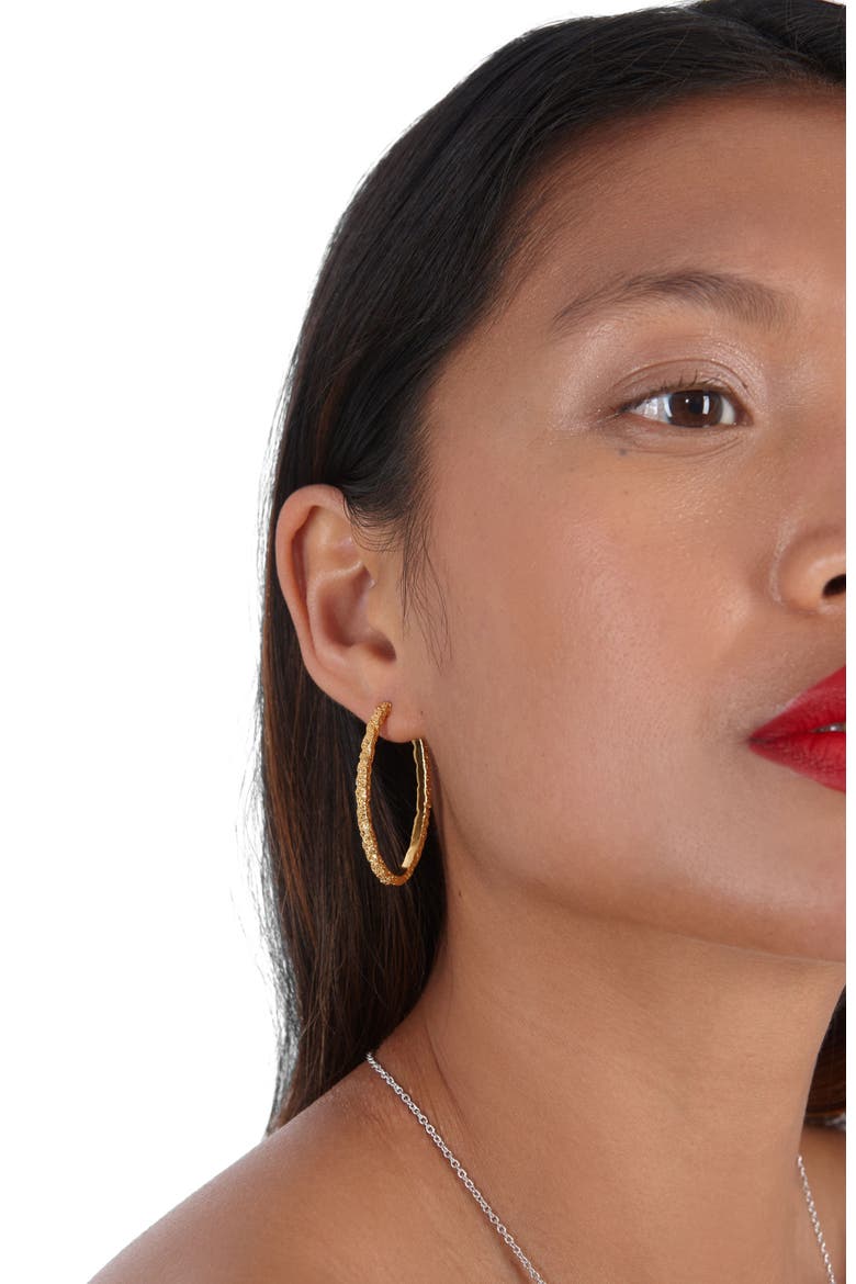 Hula Large Hoop Earring, Alternate, color, Sterling Silver