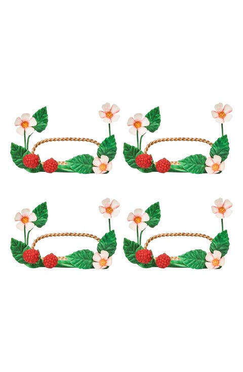 Meadow Raspberry Set of 4 Card Holders