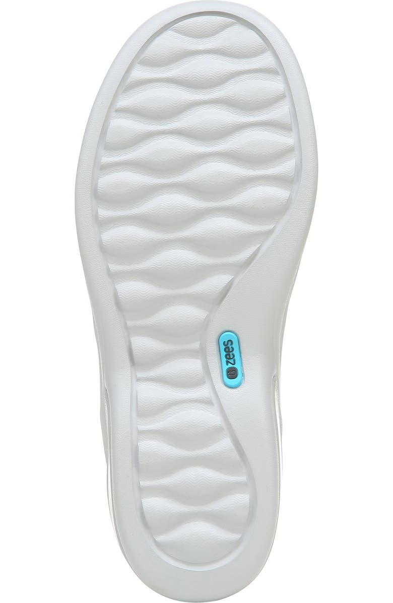 LifeStride Niche Slip-On Shoe, Alternate, color, Bright White Ribbed Sparkle