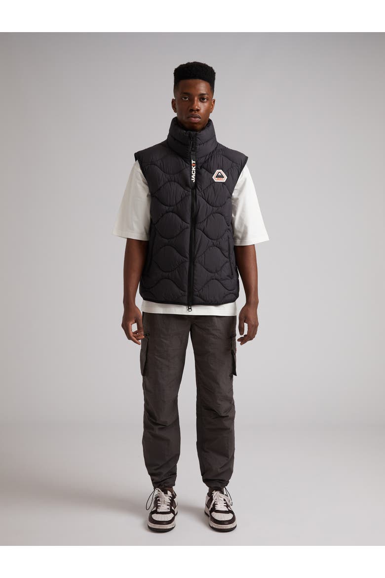 Orb1T High Neck Gilet, Alternate, color, BLACK