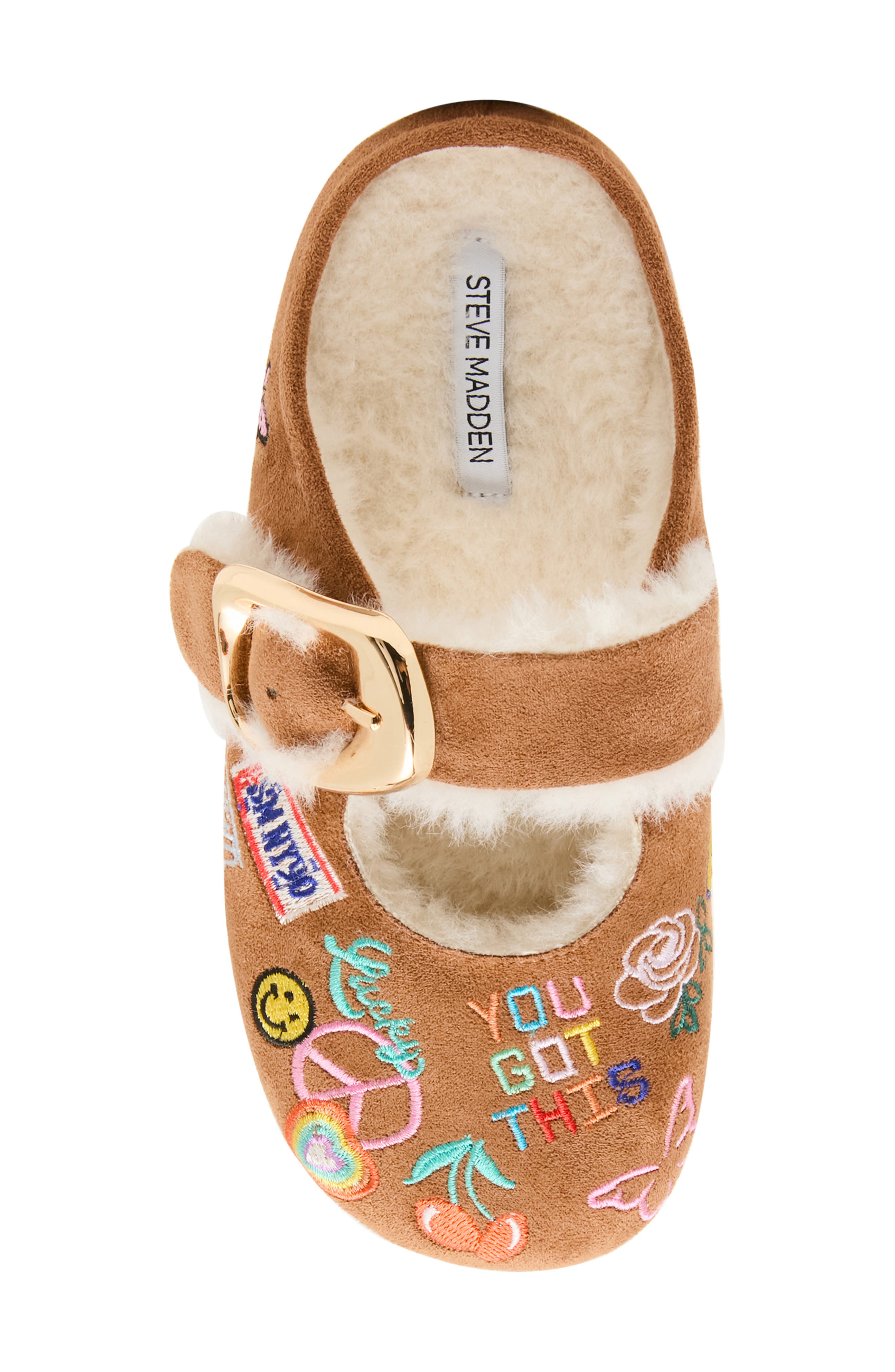 Kids' Jcloudye Faux Fur Lined Mary Jane, Alternate, color, COGNAC MULTI
