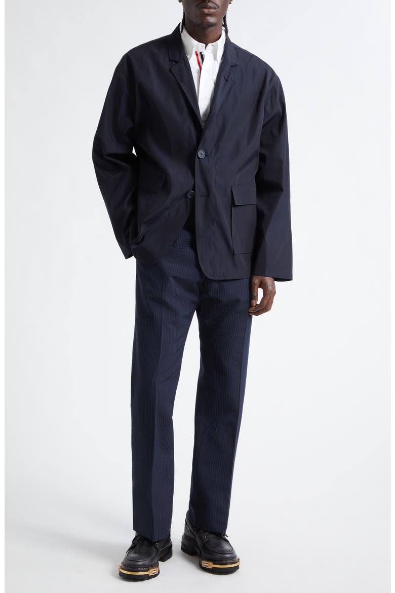 Packable Light Memory Tech Sport Coat, Alternate, color, NAVY