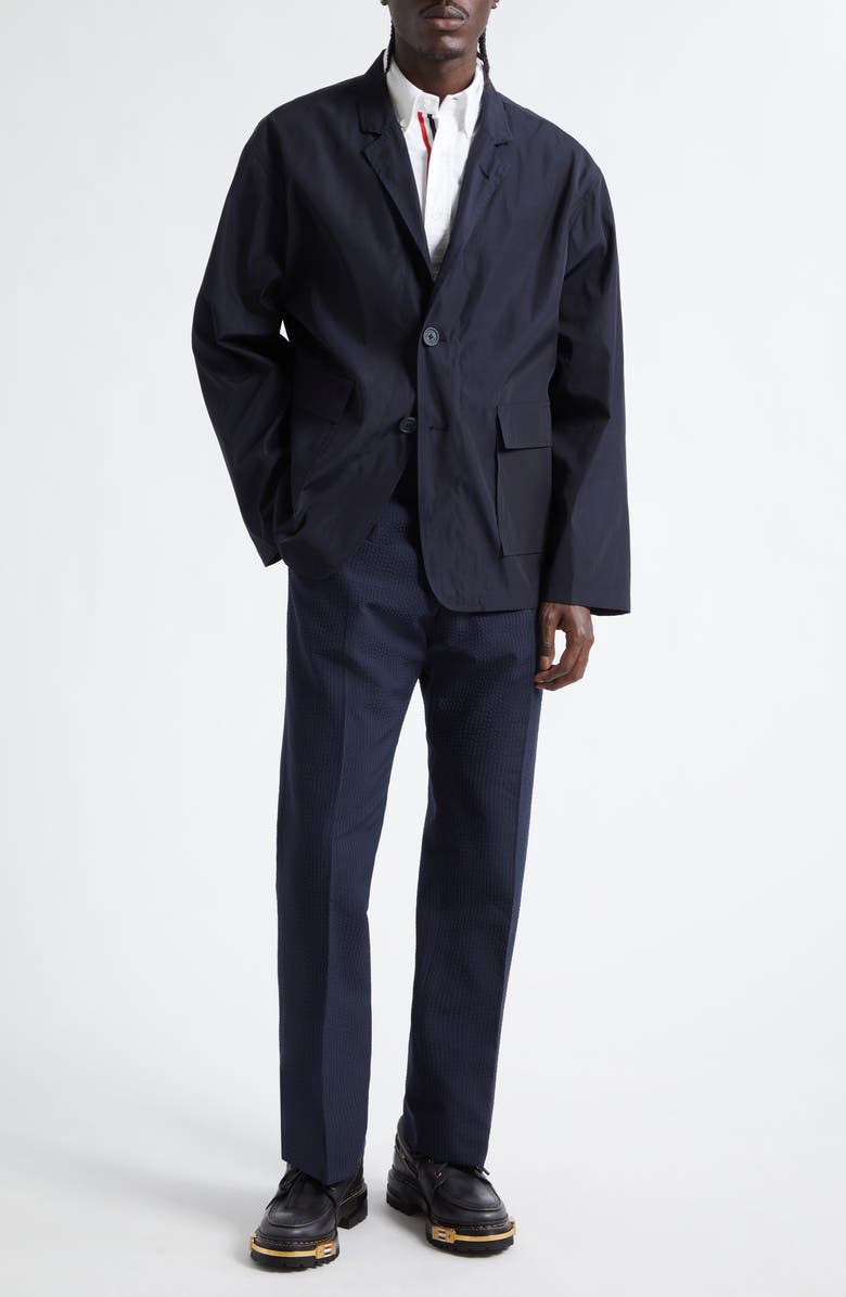 Thom Browne Packable Light Memory Tech Sport Coat, Alternate, color, Navy
