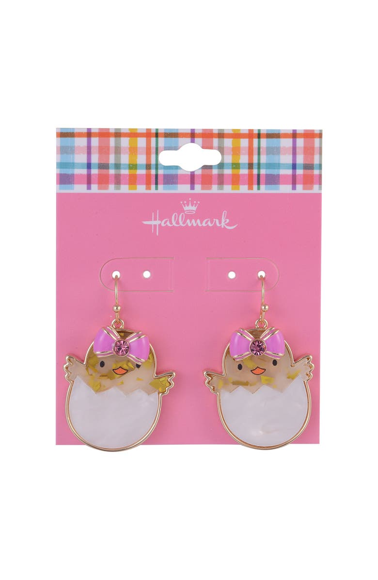Hallmark Easter Baby Chick Earrings, Alternate, color, White