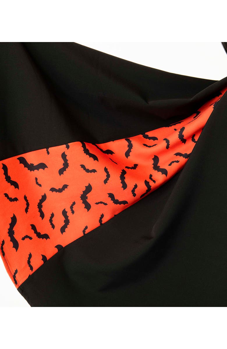 Unique Vintage Plus Size Pleated Swing Skirt, Alternate, color, Black