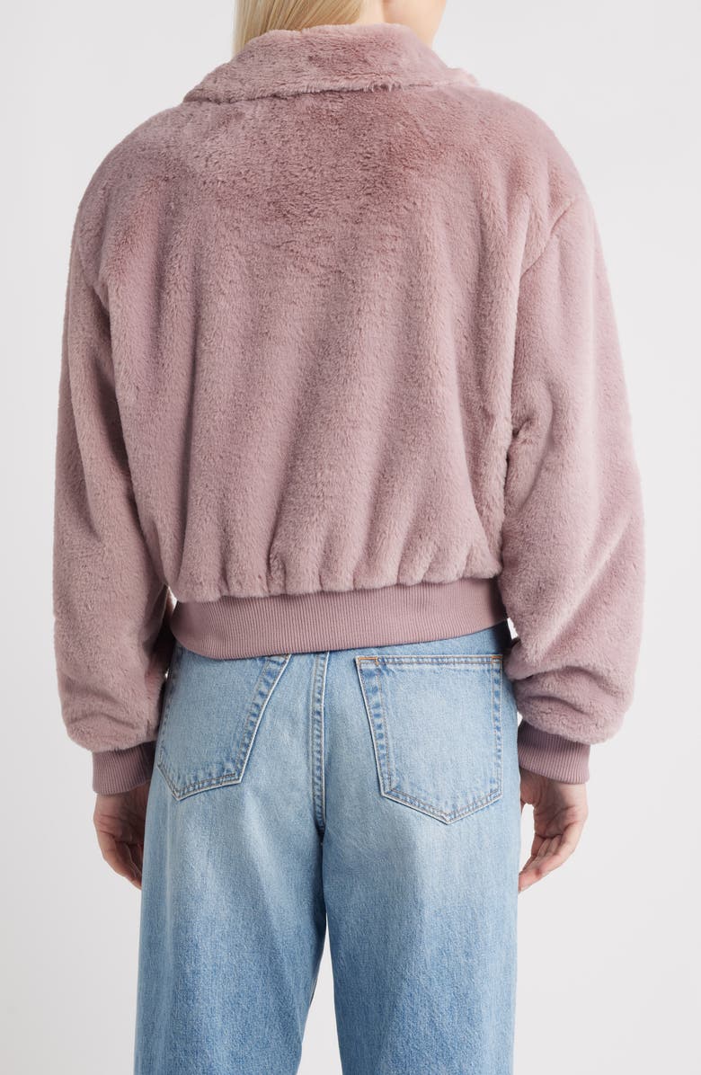 Thread & Supply Faux Fur Jacket, Alternate, color, Woodrose